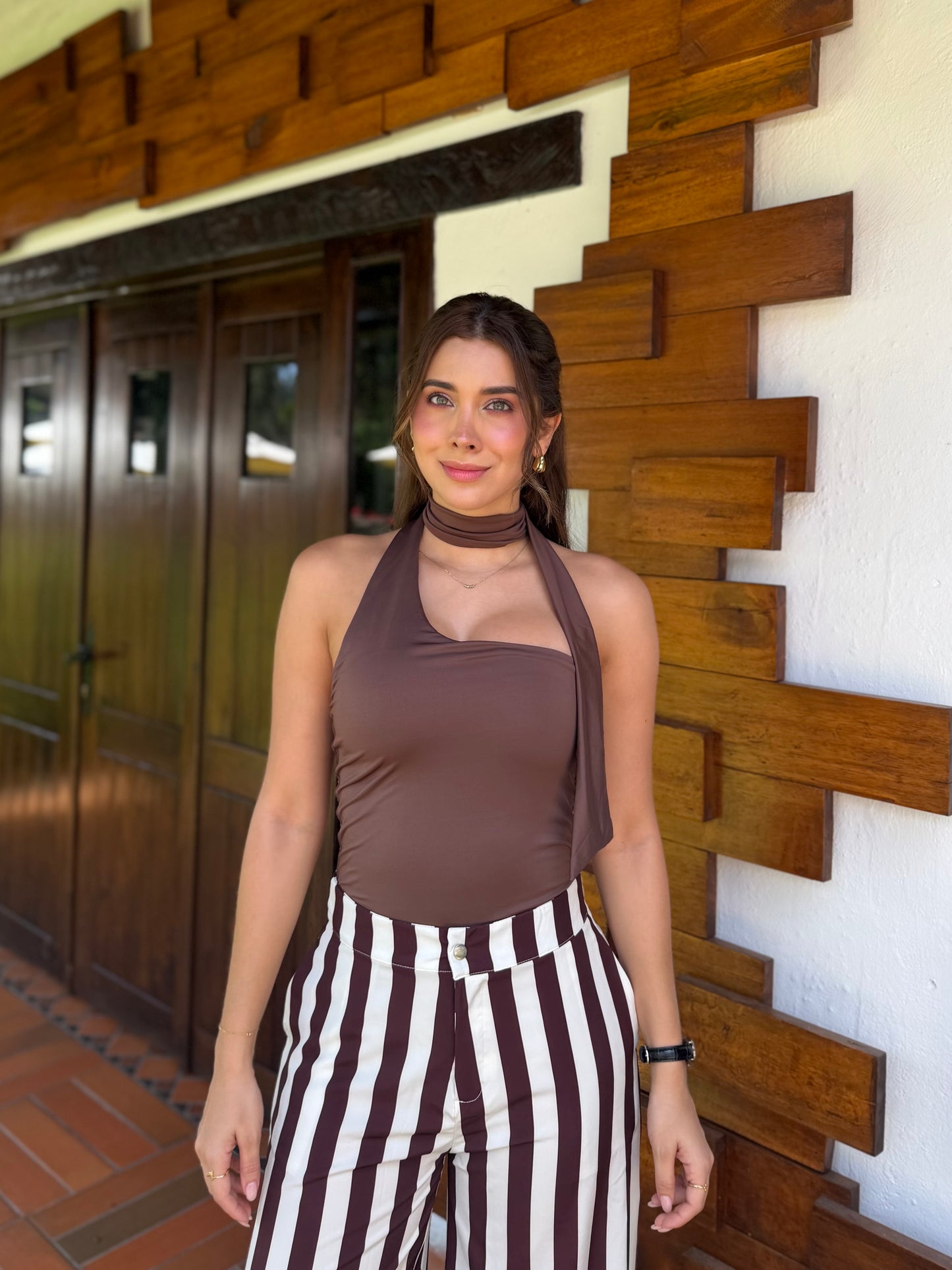 Blusa Cereza Café
