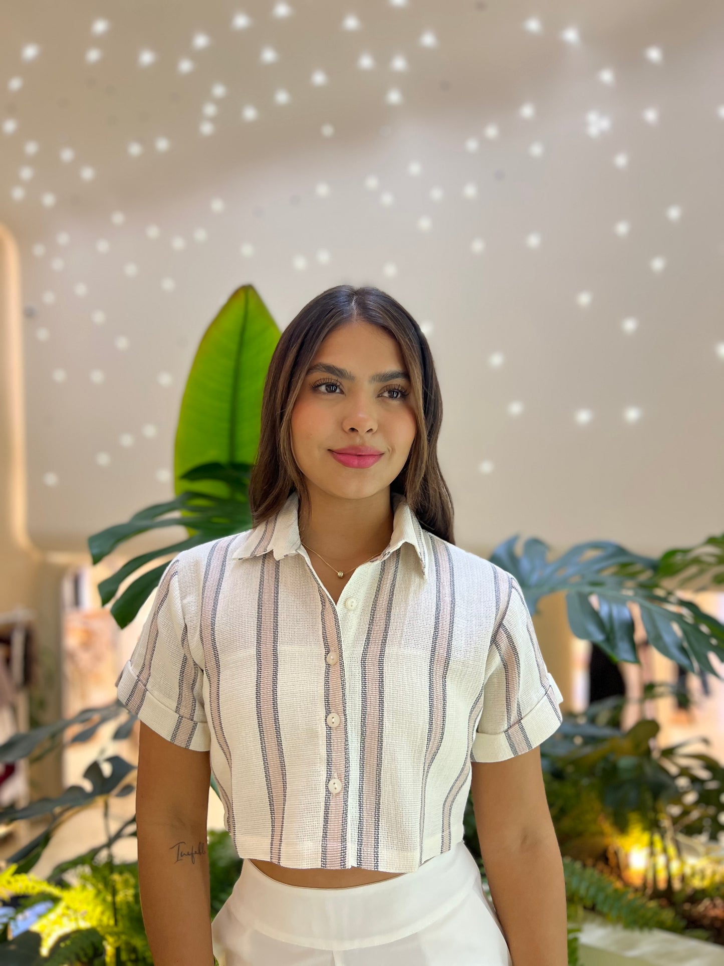 Blusa Ivory Palo Rosa