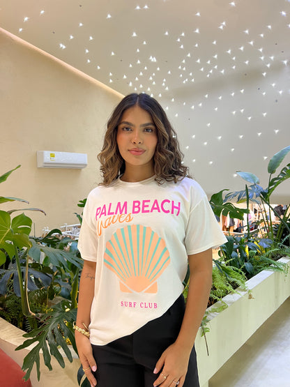 Camiseta London Marfil Estampada