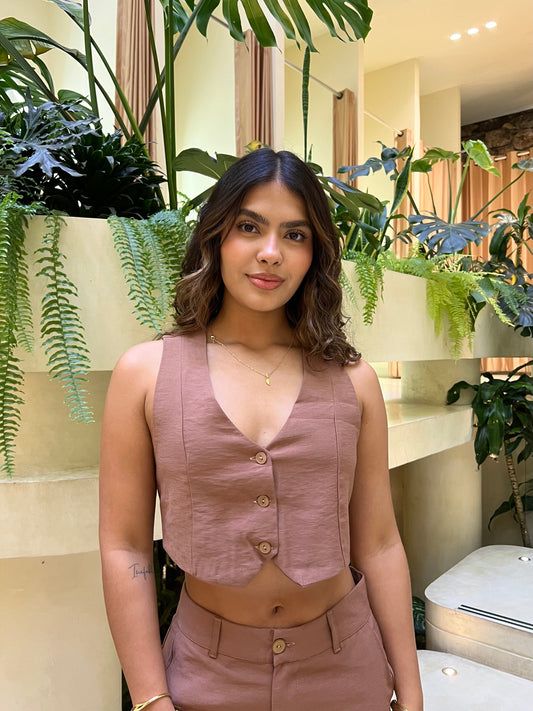 Chaleco Bahía Café