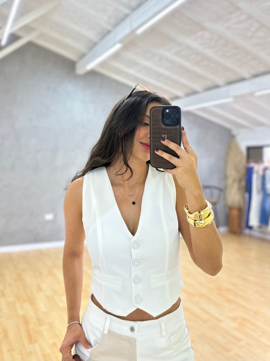 Chaleco Bélgica Marfil