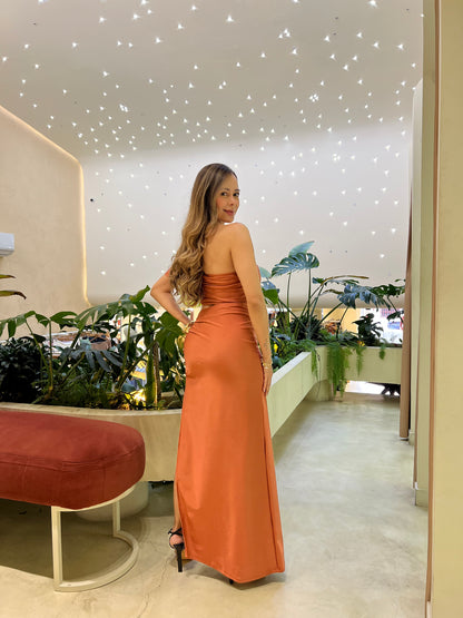 Vestido Ópalo Terracota