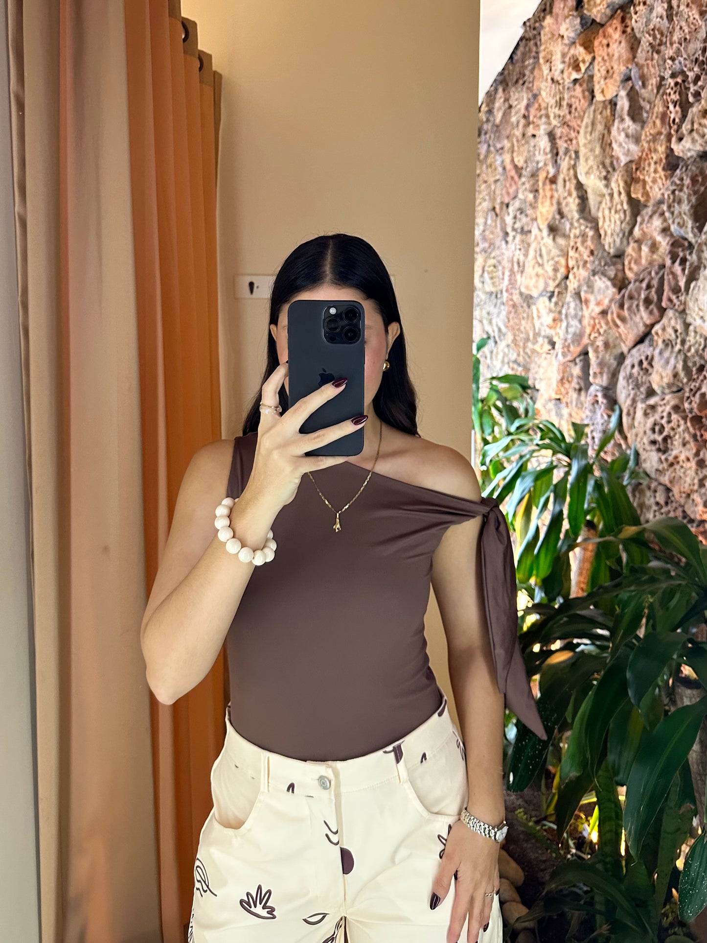 Blusa Jazmín Café
