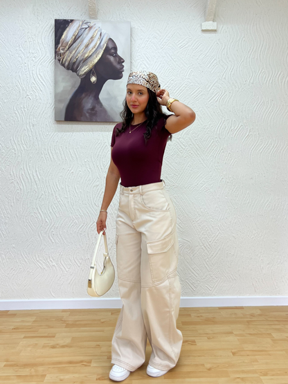 Pantalón Cargo Milán Beige