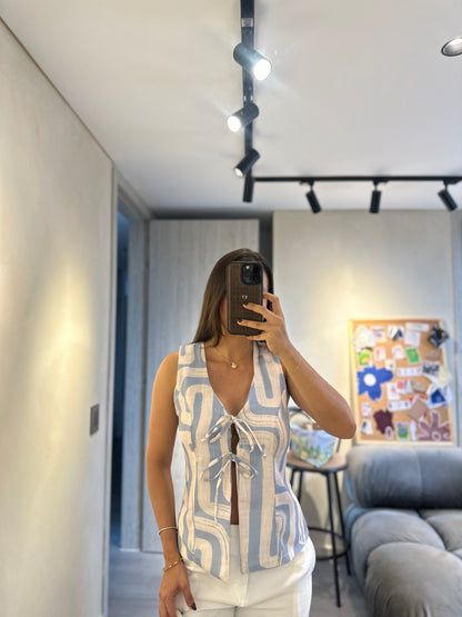 Blusa Paulina Celeste