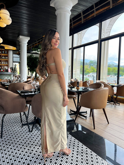 Vestido Berilo Dorado