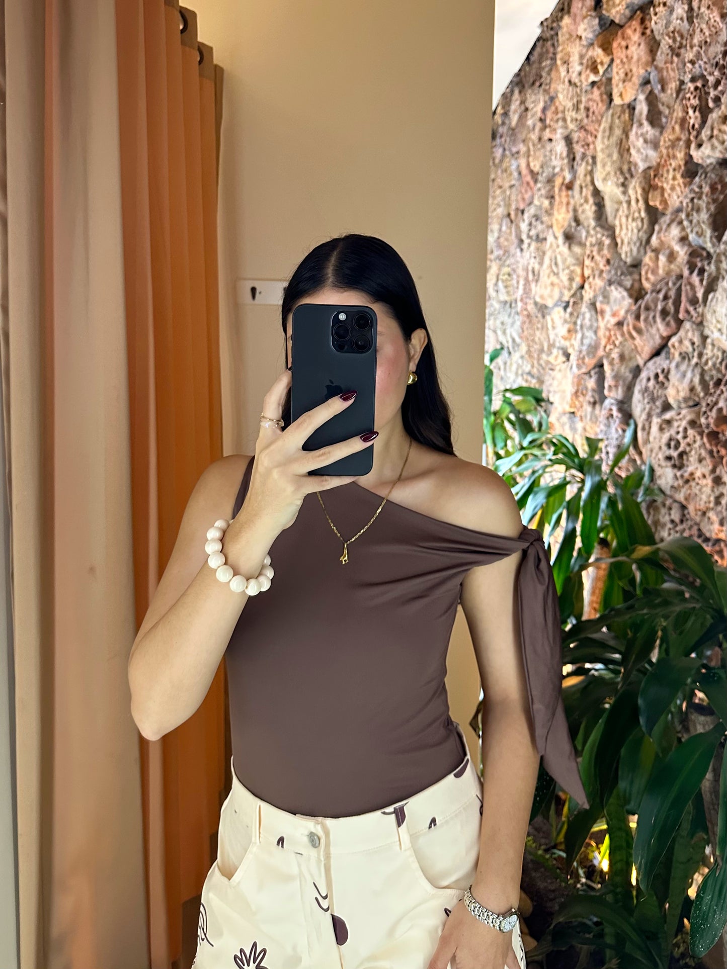 Blusa Jazmín Café