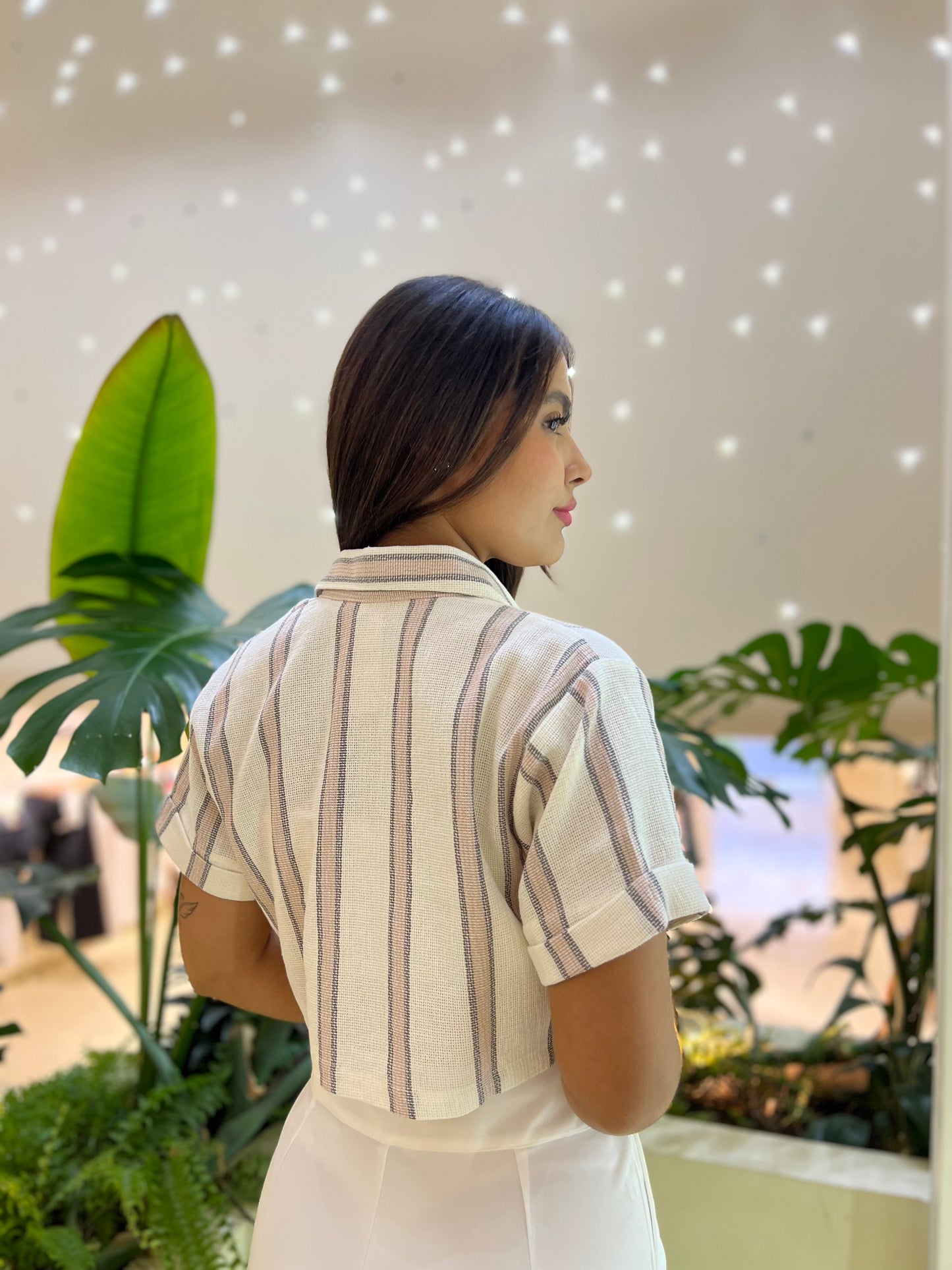 Blusa Ivory Palo Rosa