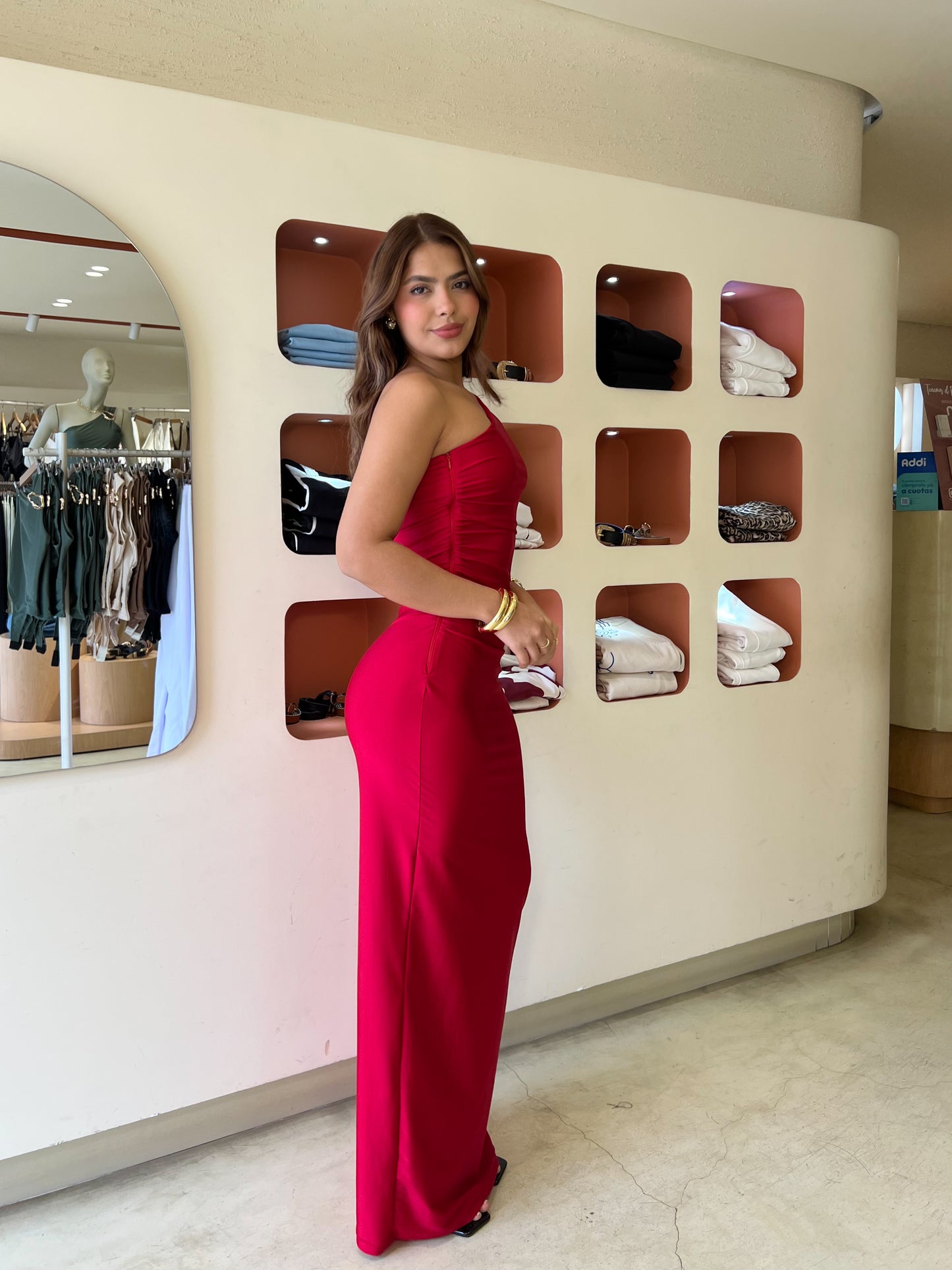 Vestido Esmeralda Rojo