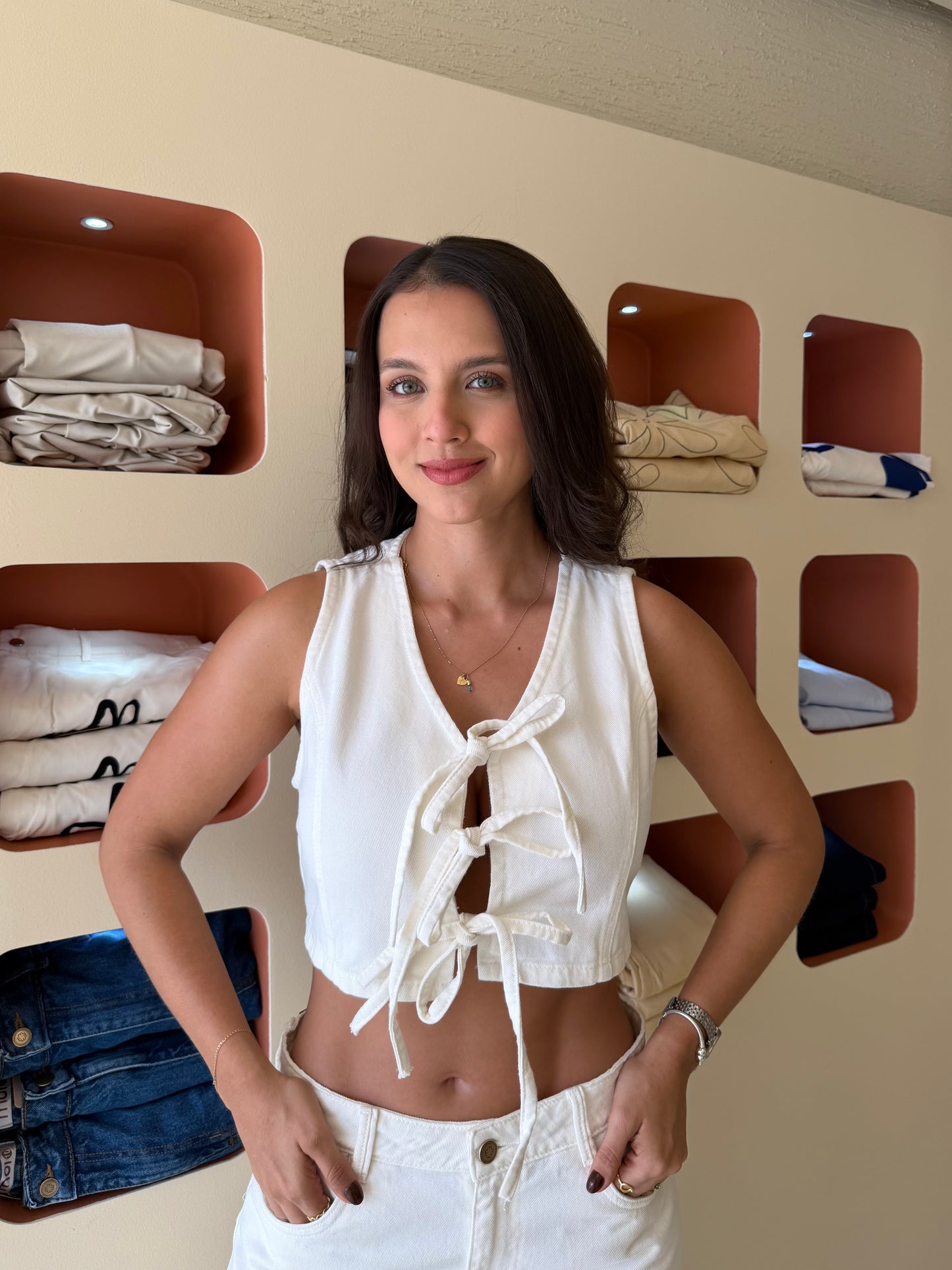 Chaleco Pandora Marfil