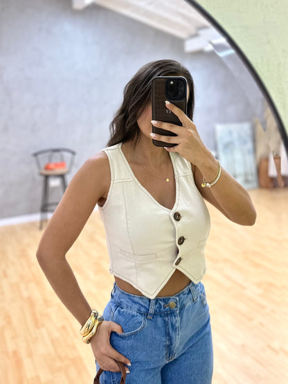 Chaleco Aura Beige