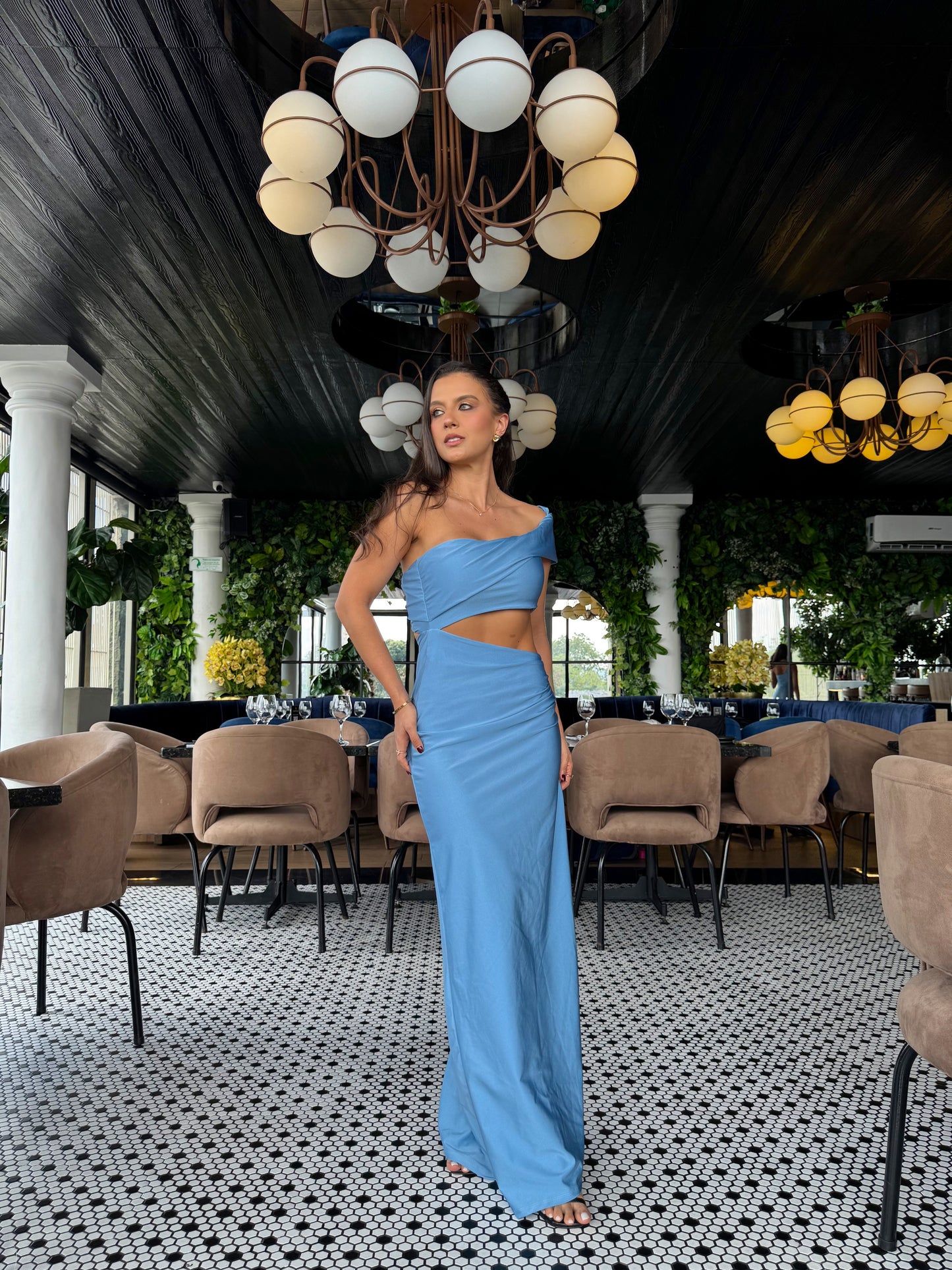 Vestido Ópalo Celeste