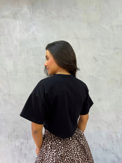 Camiseta Over Moi  Negra