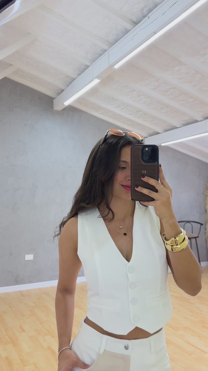 Chaleco Bélgica Marfil